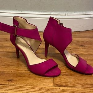 Jessica Simpson Pink Suede Heels
